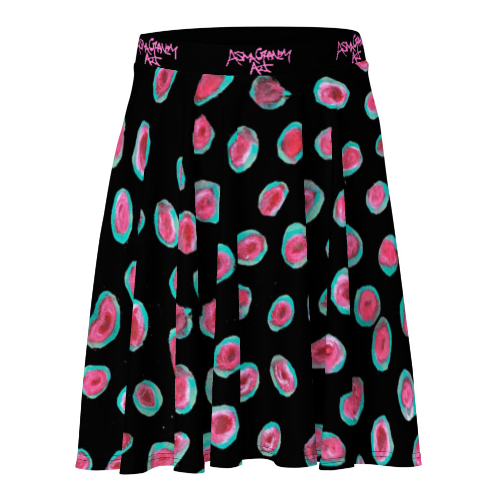 Watermelon Print Skater Skirt