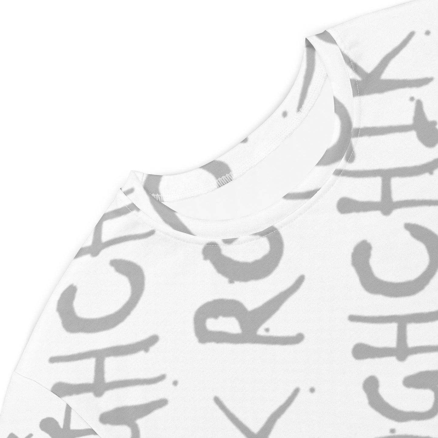 ROUGHCHIK LOGO REPEAT T-shirt dress - WHITE