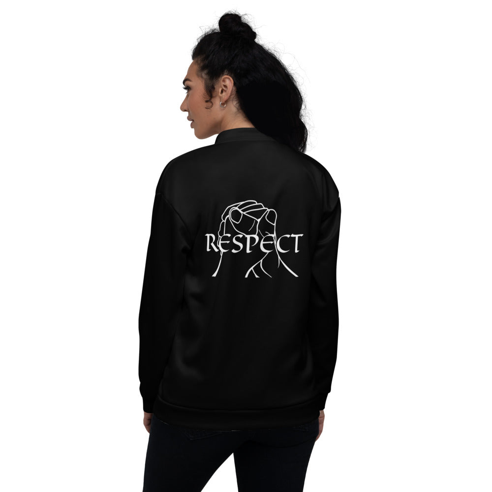 RESPECT by Marcus Gentry Unisex Bomber Jacket - Black