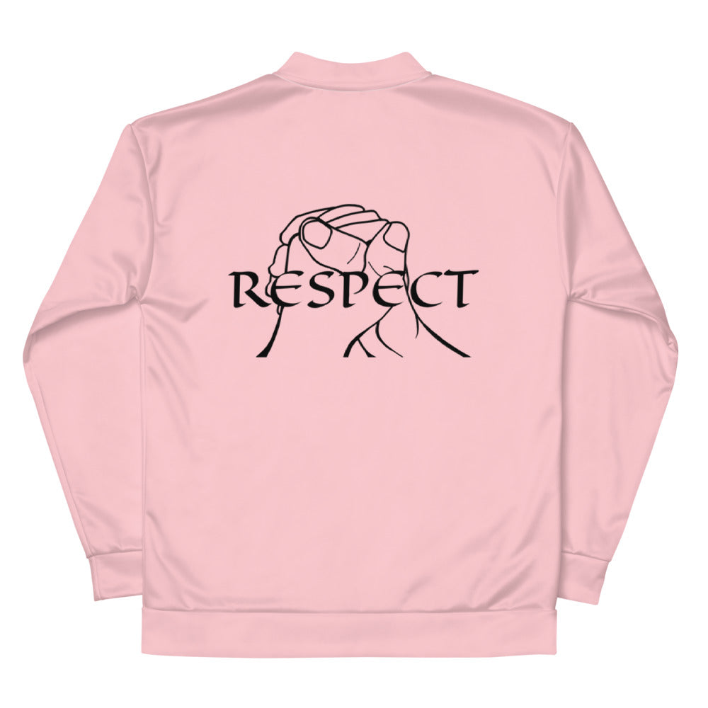 RESPECT Unisex Bomber Jacket - Pink