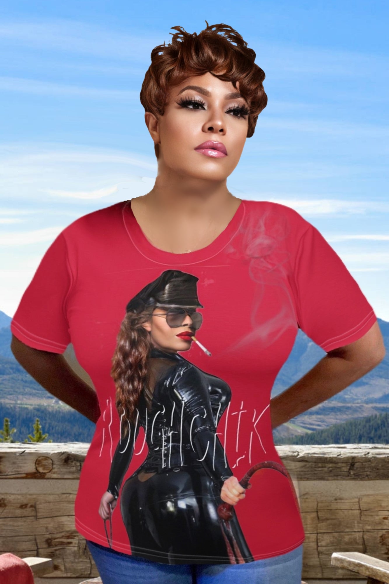 DOMINA Women's T-shirt - RED